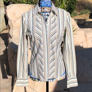 Vintage 90’s Striped Business Blouse